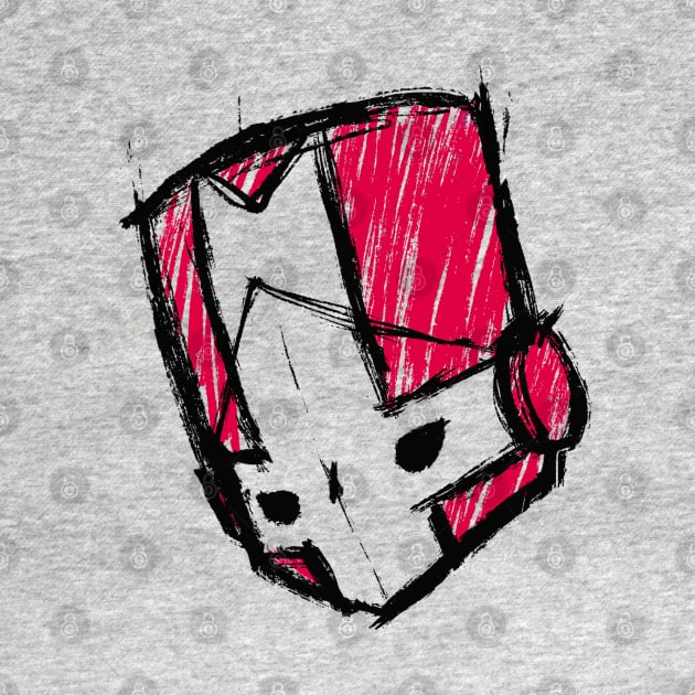 CASTLE CRASHERS - RED KNIGHT SKETCH by NezaWorks